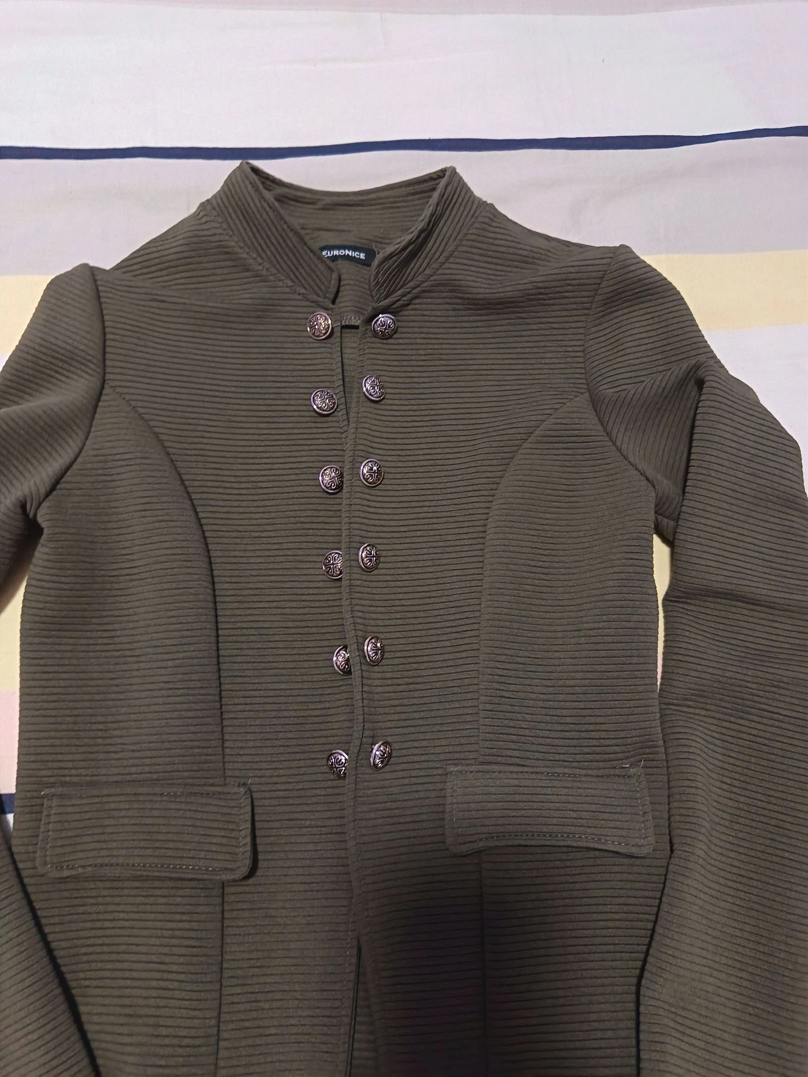 Casaco feminino ajustado verde – photo 3